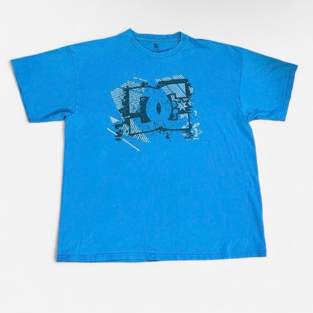 DC Men's Blue Graphic Short Sleeve Tee